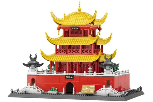 Wange Klemmbausteine YueYangTower - 1229 Teile