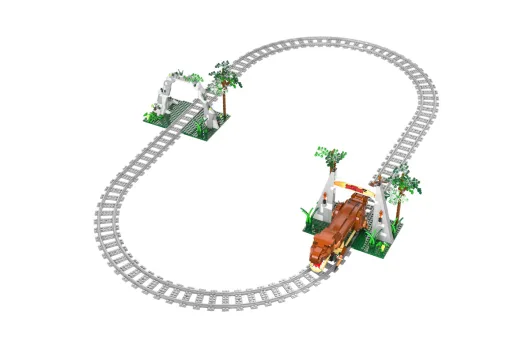 CaDA Klemmbausteine Dinosaurier Zug - 1039 Teile