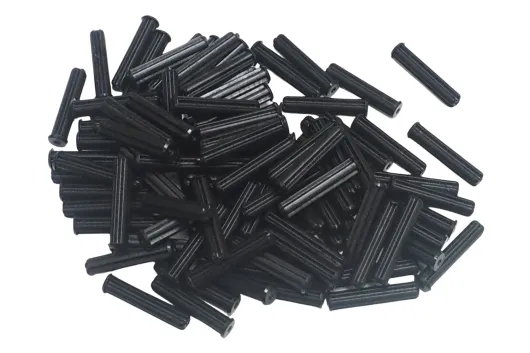 KBW Klemmbausteine Technik Achse 3L mit Stopper in schwarz 100Stück