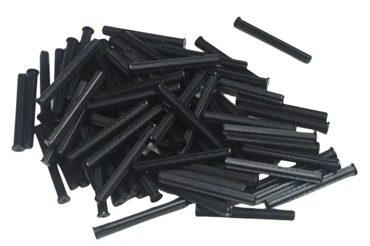 KBW Klemmbausteine Technik Achse 5L mit Stopper in schwarz 100Stück