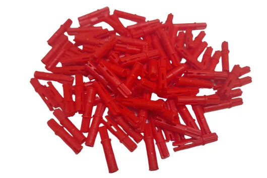 KBW Klemmbausteine Technik Pin Lang davon 1L mit Kreuzachse 2L als Pin in rot 100Stück