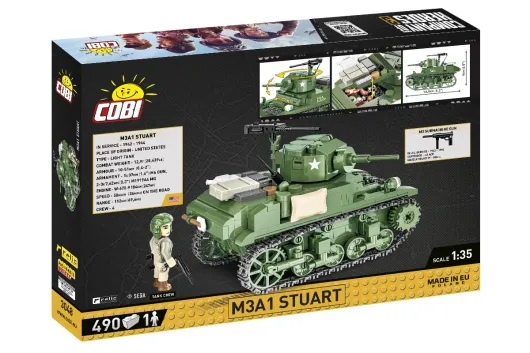 COBI Klemmbausteine COMPANY OF HEROES 3 Panzer M3A1 Stuart - 490 Teile