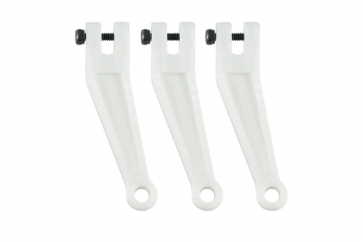 Microheli Anlenkarme aus Kunststoff für OMPHobby M2 EVO Tuning 3Blatt Hauptrotorkopf Set