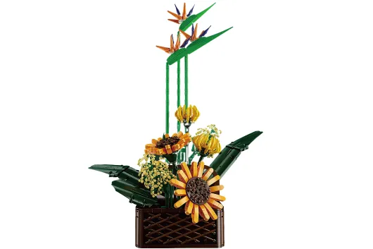 MouldKing Klemmbausteine Topfpflanze Paradiesvogelblume im Blumentopf - 1608 Teilen