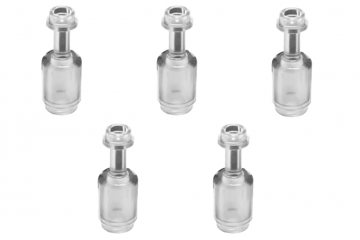 Klemmbausteine Glasflasche in transparent 5Stück