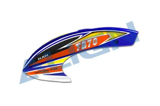 Align Ersatzteile Lackierte Kabinenhaube in blau/schwarz für Align T-REX TB70