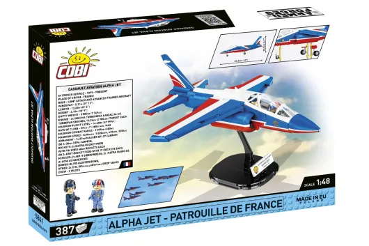 COBI Klemmbausteine Flugzeug Alpha Jet Patrouille de France - 387 Teile
