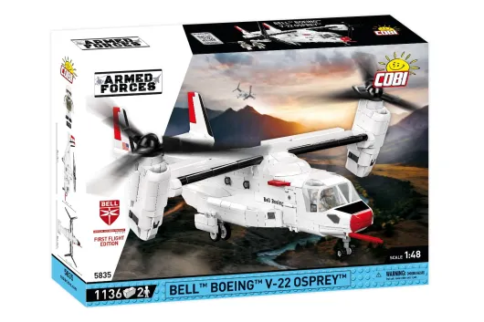 COBI Klemmbausteine Flugzeug Bell Boeing V22 Osprey First Flight Edition - 1136 Teile