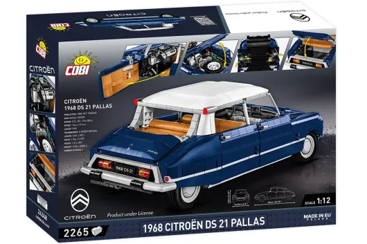 COBI Klemmbausteine Auto Maßstab 1:12 1968 Citroen DS 21 Pallas - 2265 Teile