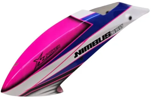 XLPower Ersatzteile Kabinenhaube in blau weiß pink für XLPower Nimbus 550