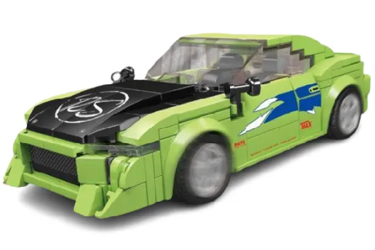 MouldKing Klemmbausteine Eclips Auto - 338 Teile mit stapelbarer Displaybox/Sammelbox 19,5x9,5x8,5cm