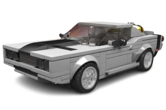 MouldKing Klemmbausteine Charger Auto - 335 Teile mit stapelbarer Displaybox/Sammelbox 19,5x9,5x8,5cm