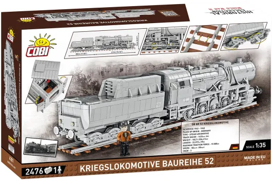COBI Klemmbausteine Kriegslokomotive Class 52 - 2476 Teile