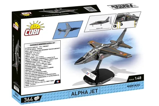 COBI Klemmbausteine Flugzeug Alpha Jet French Air Force - 364 Teile
