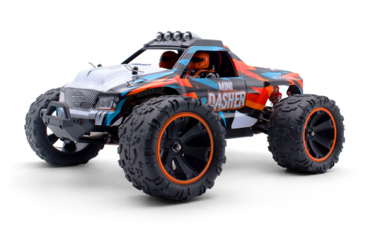 MODSTER RC Auto Mini Dasher Elektro Brushed Monster Truck 4WD 1:14 2,4GHz RTR