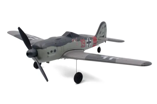 MODSTER RC Flugzeug MDX PRO Warbird Focke Wulf FW 190 400mm Elektromotor mit 6-Achs-Fluglagen RTF Mode 2 (Gas links)