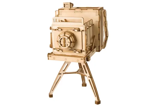 Lasercut Holzbausatz Standmodell Fotoapparat 140 Teile