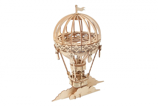 Lasercut Holzbausatz Standmodell Heißluftballon 140 Teile