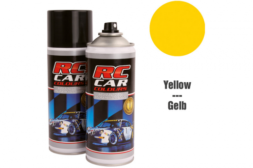 RC CAR Colours Lexan Farbe Gelb in der Spraydose 150ml