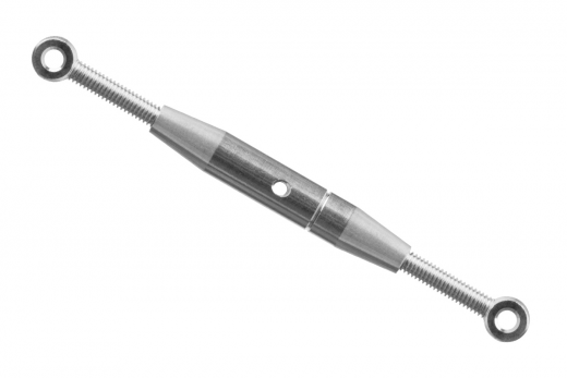 Präzisions-Spann-Schloss aus Aluminium Länge: 36-60mm Auge Innen Ø2,0mm 2Stück