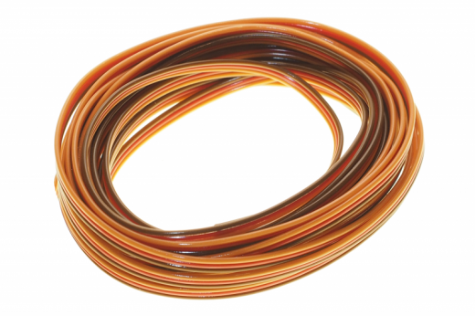 Servokabel 3x0,14mm² PVC flach 5 Meter