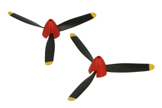 MODSTER Ersatzteil 3Blatt Luftschraubenset 2Stück für Modster MDX Warbird Warhawk P-40 400mm