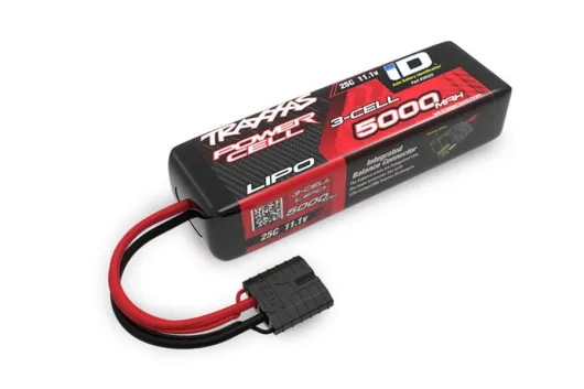 Traxxas Akku LiPo Power Cell 5000mAh 11,1V 3S 25C Traxxas mit iD-Stecker (L135xH29xB44mm)
