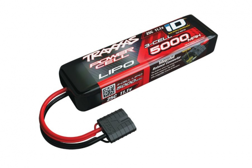 Traxxas Akku LiPo Power Cell 5000mAh 11,1V 3S 25C Traxxas mit iD-Stecker (L155xH25xB45mm)