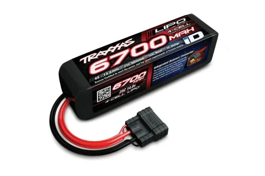 Traxxas Akku LiPo 6700mAh 14,8V 4S 25C Traxxas mit iD-Stecker (L178xH45xB48mm)