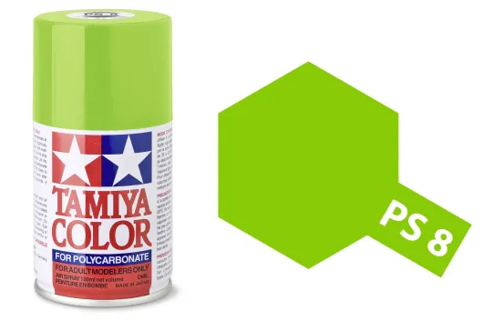 Tamiya Polycarbonatsprayfarbe Lexanfarbe PS-8 Hellgrün 100ml