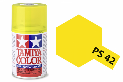 Tamiya Polycarbonatsprayfarbe Lexanfarbe PS-42 Translucent Gelb 100ml