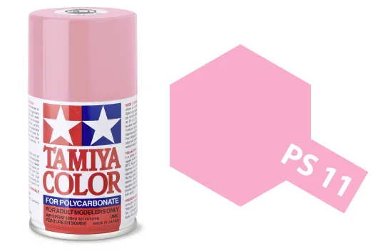 Tamiya Polycarbonatsprayfarbe Lexanfarbe PS-11 Rosarot 100ml