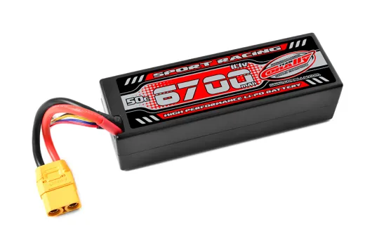 Team Corally Sport Racing LiPo Akku 3S 11,1V 6700mAh 50C mit XT90 im Hardcase