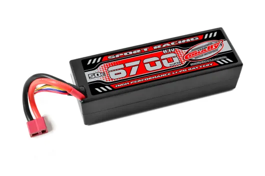 Team Corally Sport Racing LiPo Akku 3S 11,1V 6700mAh 50C mit T-Stecker im Hardcase