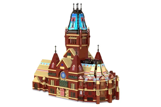 CaDA Klemmbausteine Harvard Memorial Hall - 1411 Teile