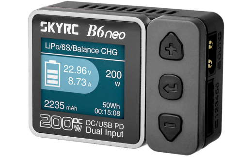 B6neo Ladegerät grau LiPo 1-6S 10A 200W
