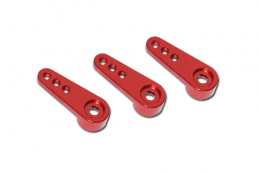OMPHobby Aluminium Servohebel Set für Microservos mit Verzahnung 25T 5mm für OMP M4