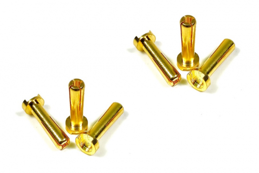 Absima Goldkontaktstecker 4mm 6Stück
