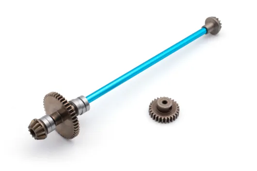 MODSTER Ersatzteile für RC Auto Mini Cito Zentrale Antriebswelle aus Aluminium mit Metallzahnräder