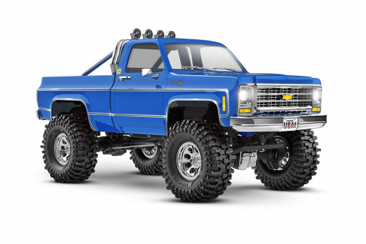 Traxxas TRX-4M Chevy K10 4x4 lifted blau 1/18 Crawler RTR Brushed, mit Akku und USB Ladegerät