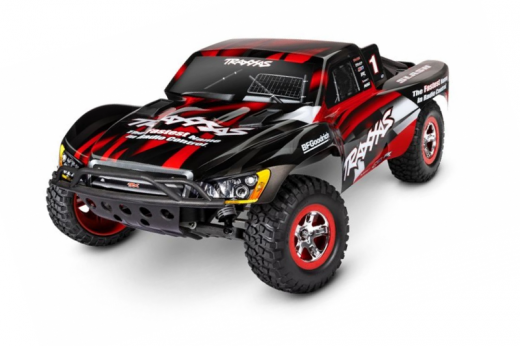 Traxxas Slash rot 1/10 2WD Short-Course RTR Brushed, mit Akku und 4A USB-C-Lader Clipless