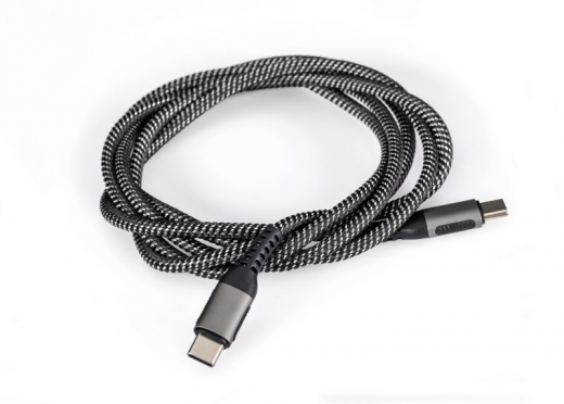 Traxxas USB C Ladekabel 100Watt mit Nylonummantelung, 1,5m lang