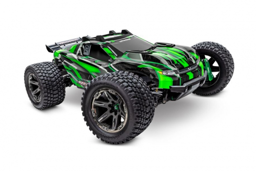 Traxxas Rustler 4x4 VXL Ultimate grün 1/10 Stadium Truck RTR Brushless, ohne Akku und ohne Ladegerät, Clipless