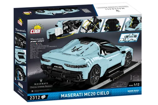 COBI Klemmbausteine Auto Maßstab 1:12 Maserati MC 20 Cielo Executive Edition - 2312 Teile