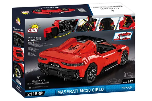 COBI Klemmbausteine Auto Maßstab 1:12 Maserati MC20 Cielo - 2115 Teile