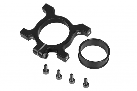 OMPHobby Ersatzteile Heckrohrhalterung Vorne aus Aluminium schwarz für M4 Max