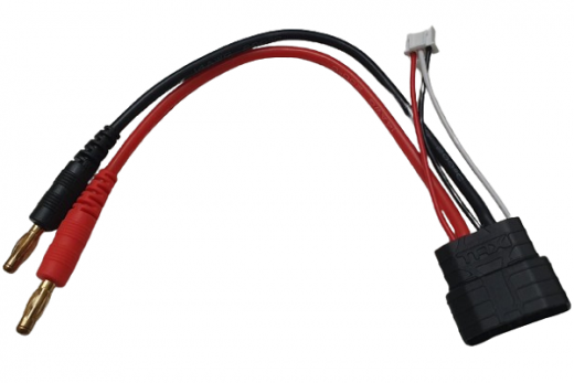 Ladekabel für Traxxas / TRX Buchse XH 2S 15cm mit 4mm Bananenstecker