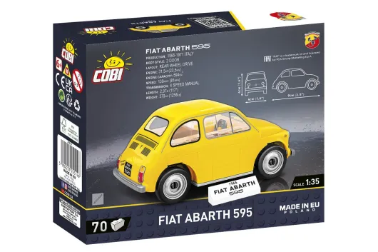 COBI Klemmbausteine Auto Fiat Abarth 595 - 70 Teile