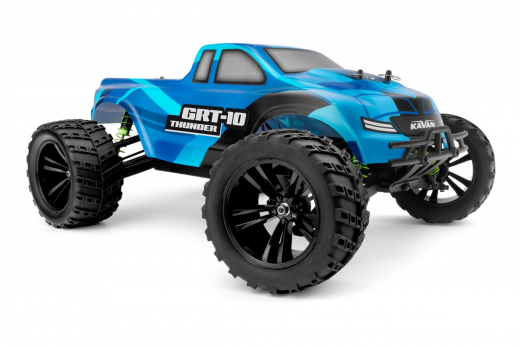 Kavan RC Auto GRT-10 Thunder in blau ART 4WD Brushed Monster Truck 1:10 2,4GHz ohne Akku und ohne Ladegerät
