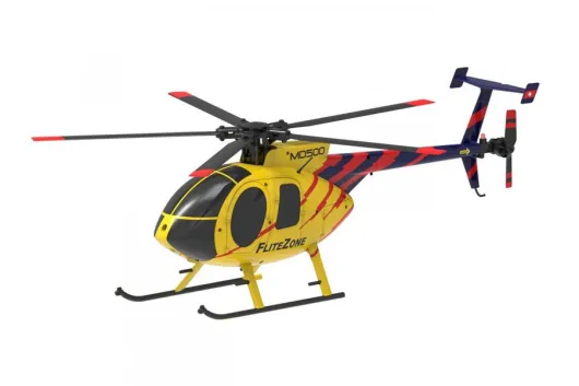 FliteZone RC Heli Scale Hubschrauber Hughes RC Heli MD500E Helicopter RTF Set